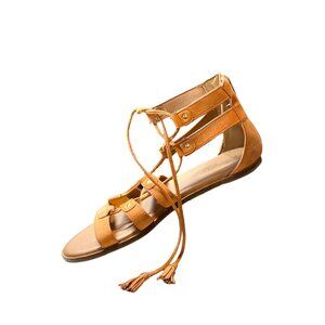 AEREOSOLES.Women Lottery‎ Strappy Orange Leather Gladiattor S andal Size 10.5